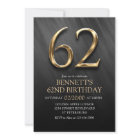 62nd Birthday Invitation