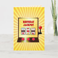 62nd birthday slot machine card