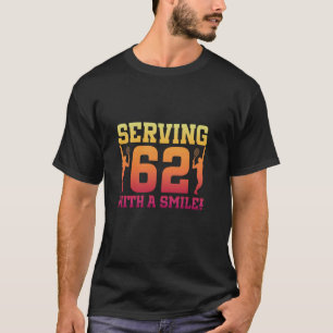 62nd Birthday Tennis 62 Years Old Tennis Player Bi T-Shirt