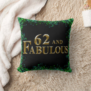 62nd Birthday  Throw Pillow