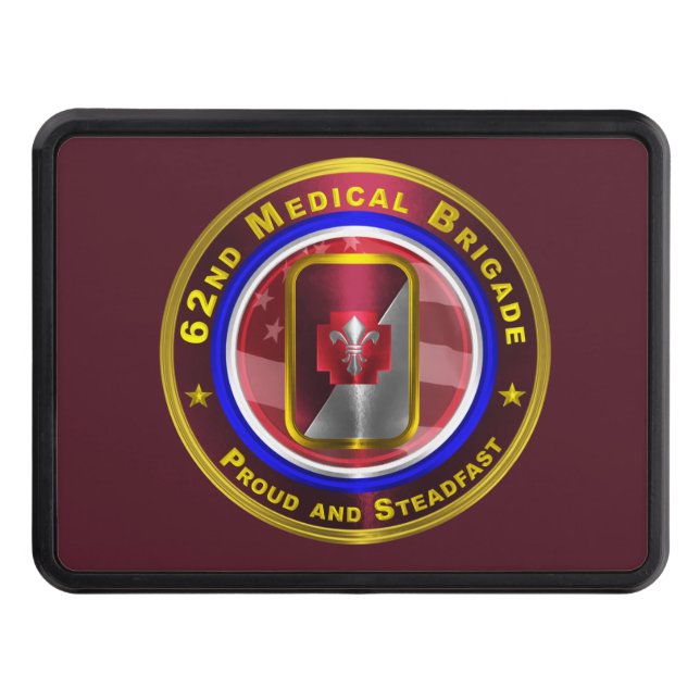 62nd Medical Brigade Trailer Hitch Cover (Front)