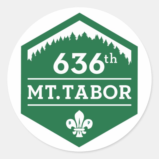 636th Mt. Tabor — Logo Sticker sheet of 20 (Front)
