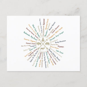 63 Carte des parcs nationaux Cadeaux US Park Campi