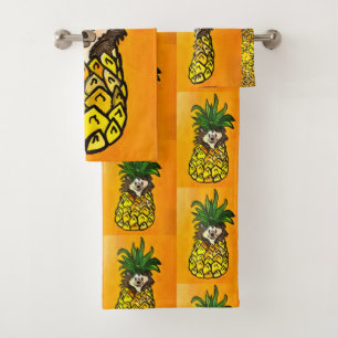 63 Hérisson et serviettes en ananas SET