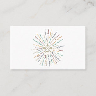 63 National Parks Map Gifts US Park Vintage Campin Business Card