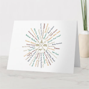 63 National Parks Map Gifts US Park Vintage Campin Card