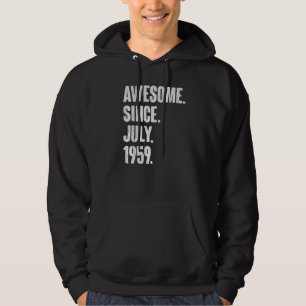 63 Year Old 63rd Birthday Awesome Since July 195 Hoodie