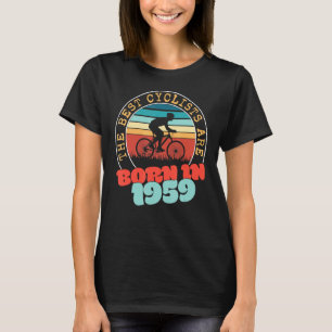 63 Year Old Cyclist Born in 1959 63rd Birthday Cy T-Shirt