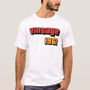 63 Year Old Gift Men Women Vintage 1961 63rd Birth T-Shirt