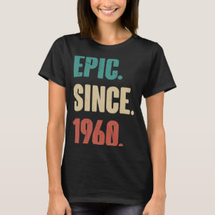 63 Years Old Vintage 1960   Birthday 63rd Decorati T-Shirt