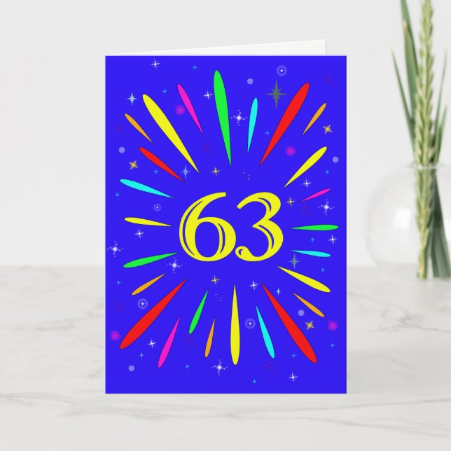 63e carte d'explosion d'anniversaire (Devant)