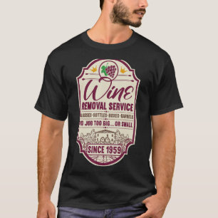 63rd Birthday I Label Wine Decanter I Wine Removal T-Shirt