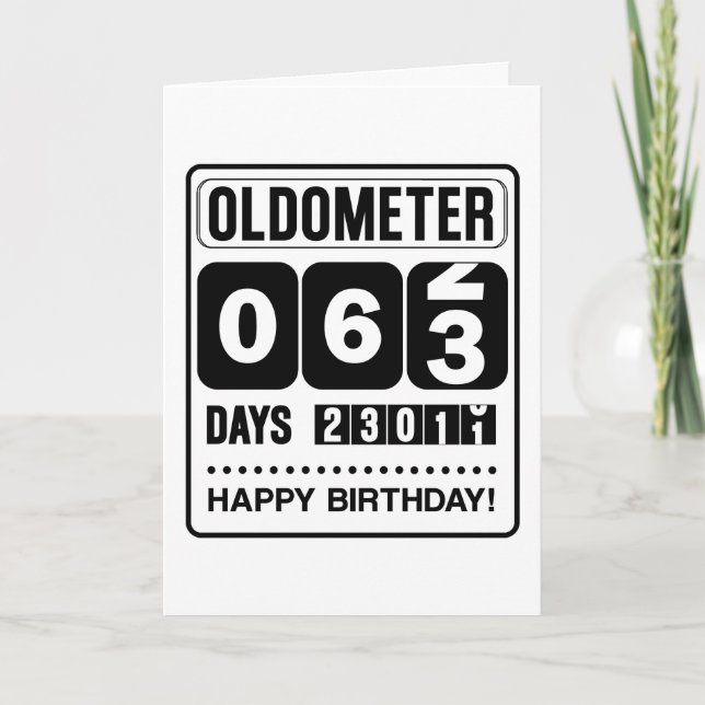 63rd Birthday Oldometer Card (Front)