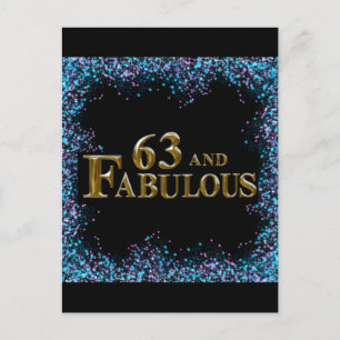 63rd Birthday Postcard
