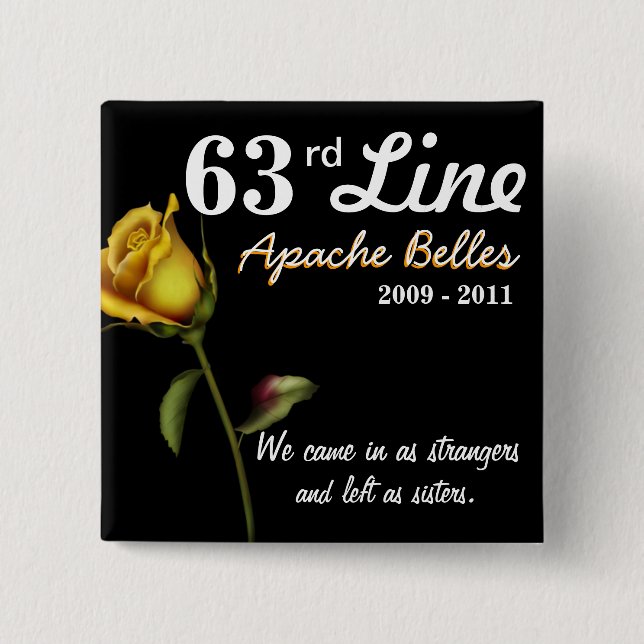 63rd Line 2 Inch Square Button (Front)