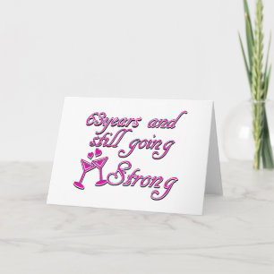 63rd year anniversary card