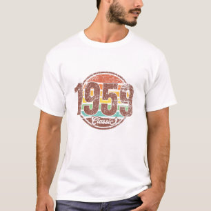 63Th Birthday Vintage 1959 Classic Retro Bday 1959 T-Shirt