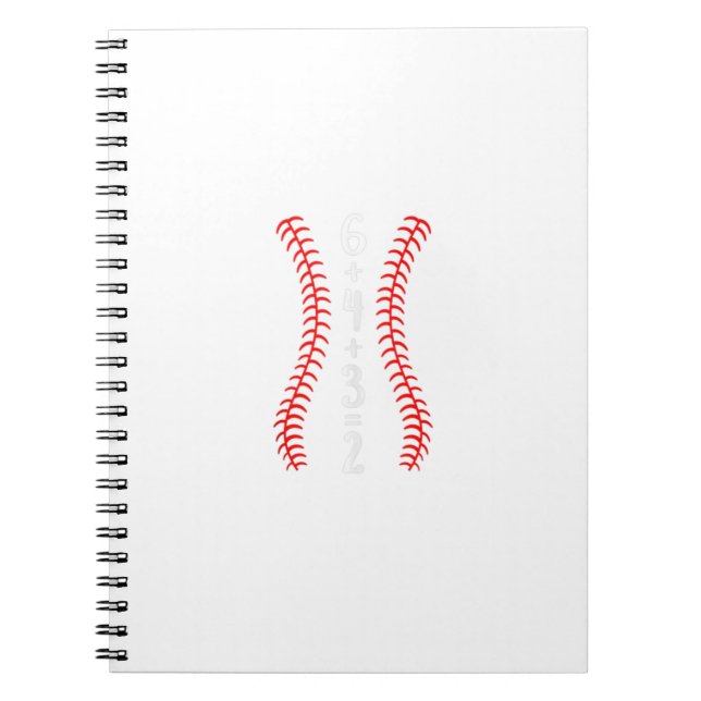 6432 Baseball Math Mom Dad Gift Funny 6432 Double  Notebook (Front)
