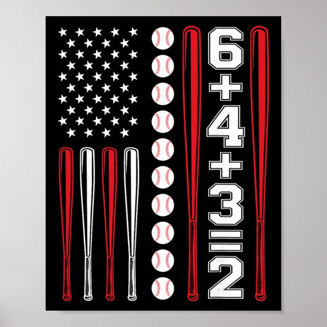 643 Sell Math Player Pitcher Boys Funny American F Poster (Front)