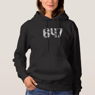 647 Area Code Toronto ON Mobile Telephone Area Cod Hoodie