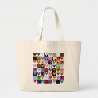 64 coeurs sur un sac