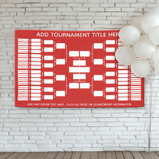 64 Team - Tournament Bracket - can change colour Banner