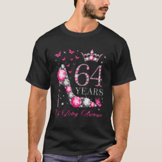 64 Years Of Being Awesome Happy 64Th Diamond Crown T-Shirt