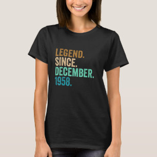 64 Years Old 64th Birthday Legend Since December 1 T-Shirt