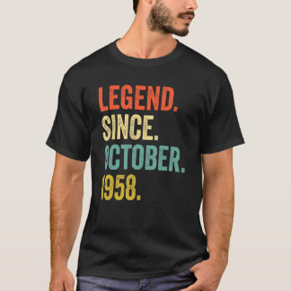 64 Years Old Vintage Legend Since October 1958 64t T-Shirt