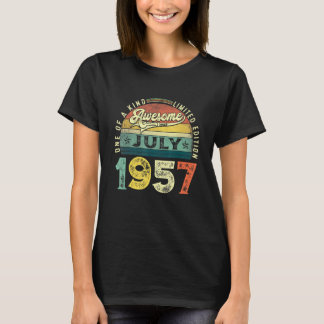 64th Birthday Decorations July 1957 Men Women 64 Y T-Shirt