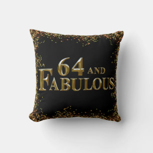 64th Birthday Throw Pillow