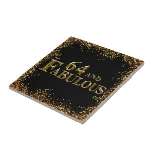 64th Birthday Tile