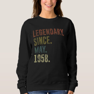 64th Birthday Vintage Legendary Since May 1958 Sweatshirt