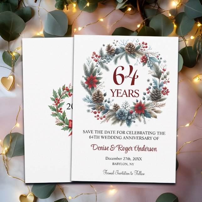 64th Wedding Anniversary Winter Save The Date (Creator Uploaded)