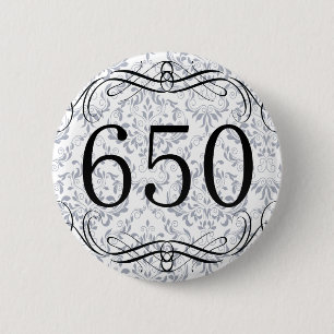 650 Area Code 2 Inch Round Button