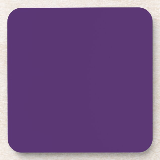 #65187A HEX CODE DARK PURPLE COLOR BACKGROUND TEMP COASTER (Front)