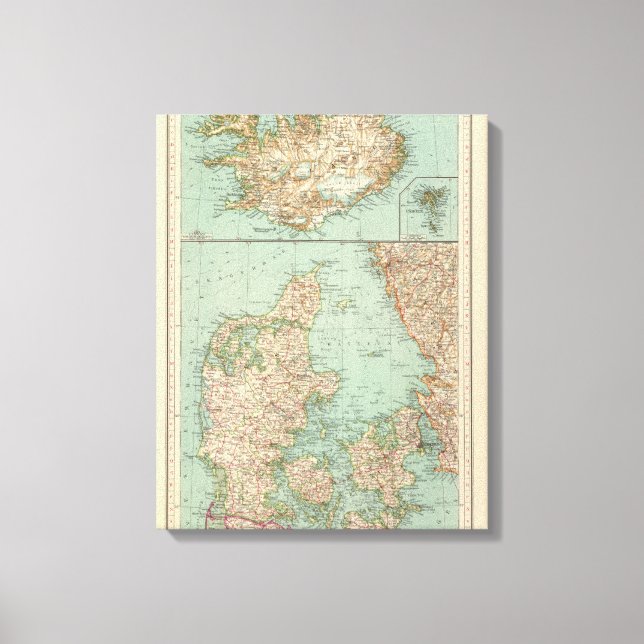 65 Denmark, Iceland Canvas Print (Front)