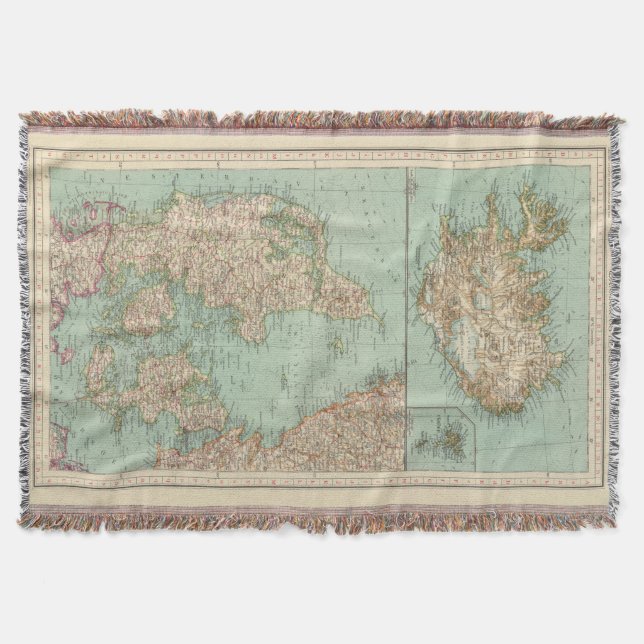 65 Denmark, Iceland Throw Blanket (Front)