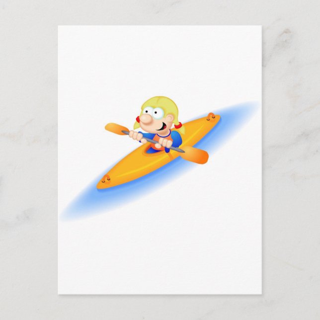 65_girl_paddler postcard (Front)