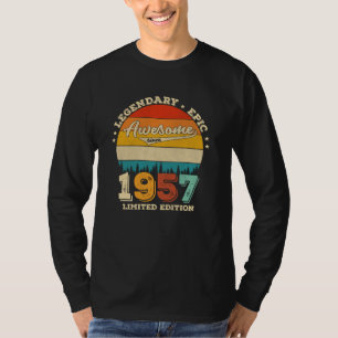 65 Year Old Awesome Since 1957 65th Birthday Gift T-Shirt