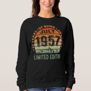 65 Year Old Awesome Since July 1957 65th Birthday Sweatshirt