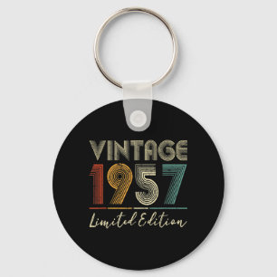 65 Year Old Gifts Vintage 1957 Limited Edition 65t Keychain