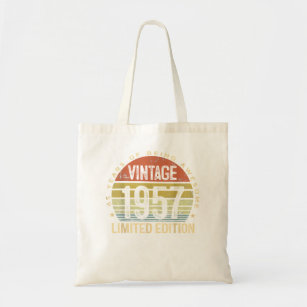 65 Year Old Gifts Vintage 1957 Limited Edition 65t Tote Bag