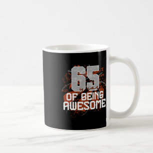 65 Years Of Being Awesome Sketll 65th Birthday Gif Coffee Mug