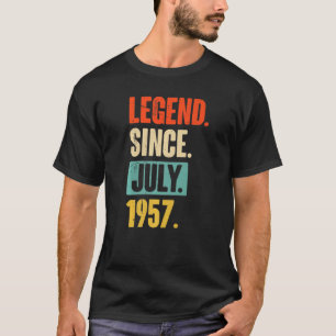65 Years Old  Legend Since July 1957 65th Birthday T-Shirt