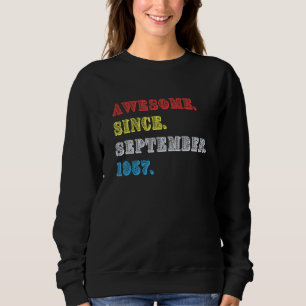 65 Years Old September 1957 65th Birthday Sweatshirt