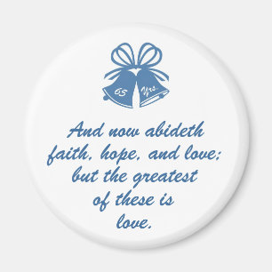 65 Years Wedding Anniversary Magnet