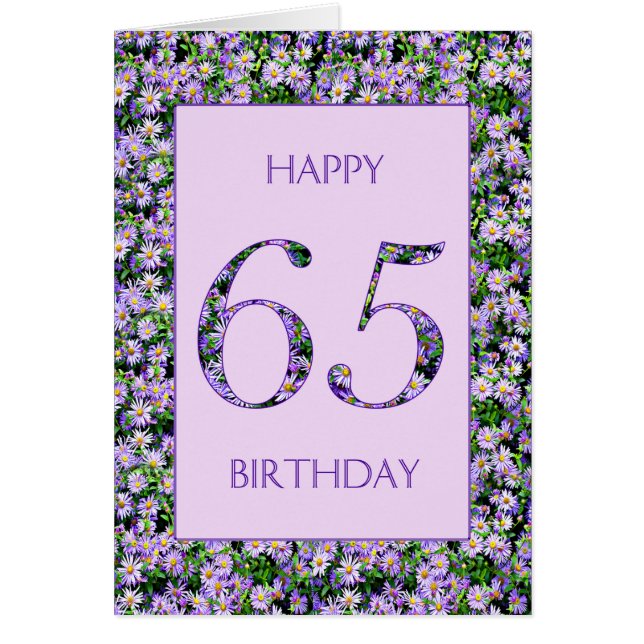 65e anniversaire de marguerites violettes (Devant)