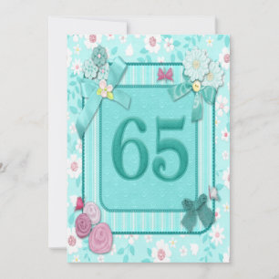65e anniversaire invitation