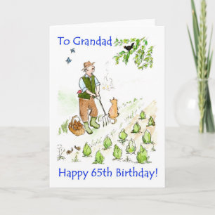 65e carte d'anniversaire pour un grand-père